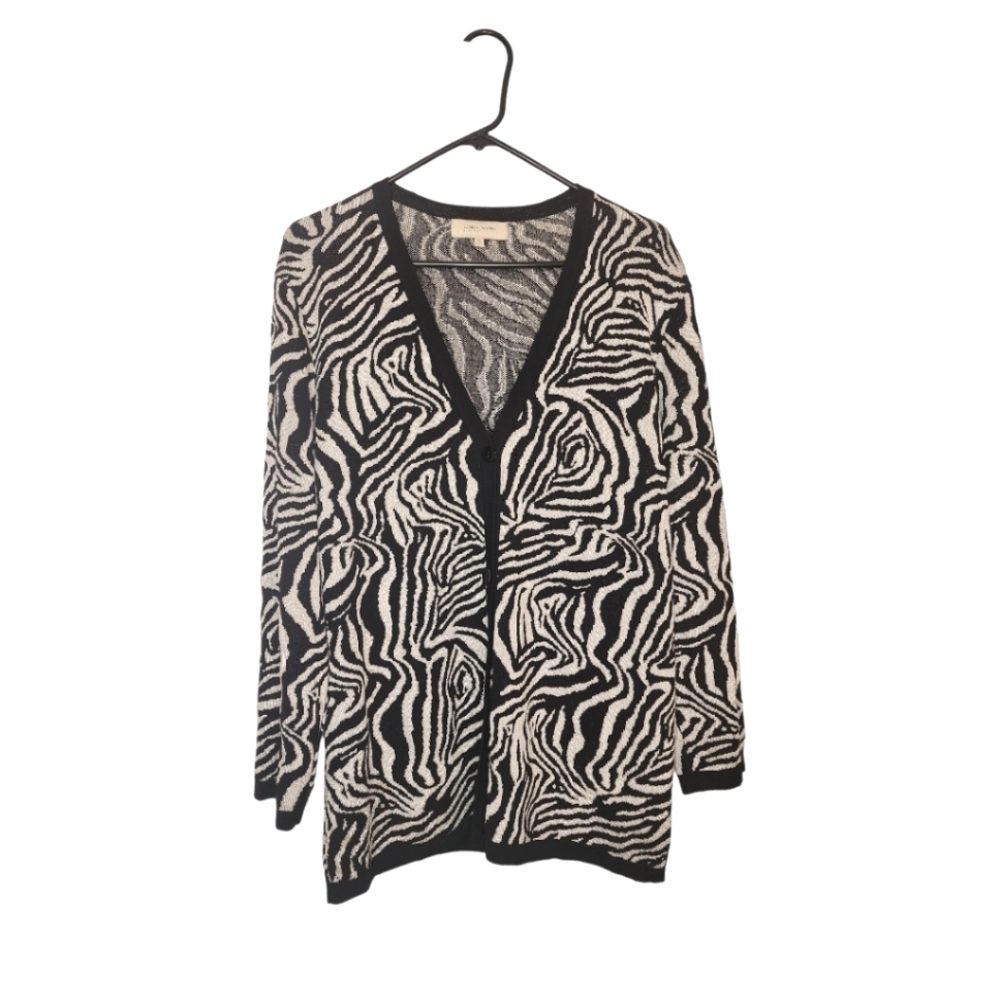 Jones New York zebra print Cartigan. Size XL